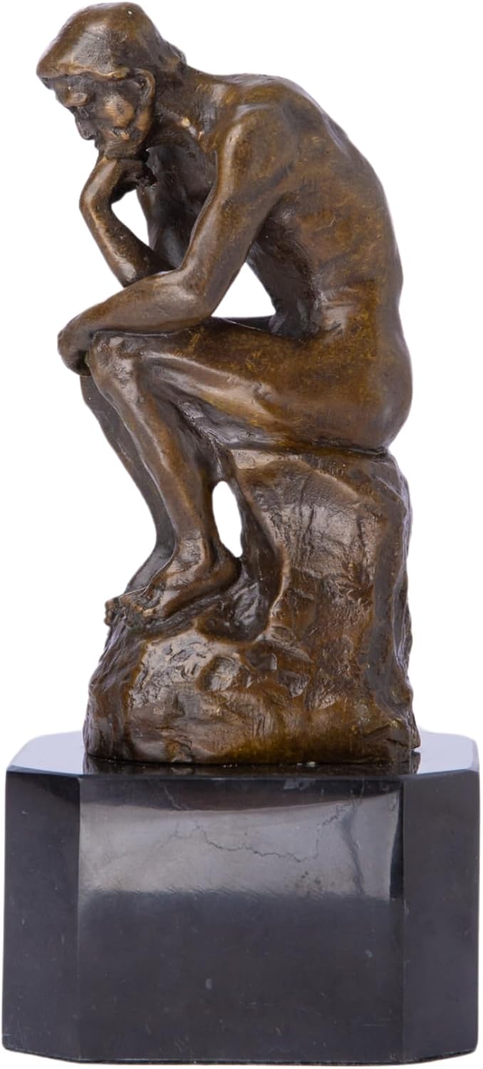 The Thinker Bronze Sculpture –  Decorative Statue for Home, Office & Gallery
