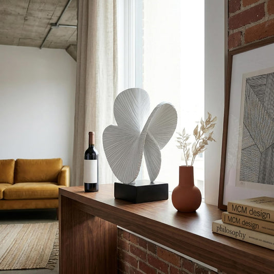 Minimalist Gray Sculpture Home Decor
